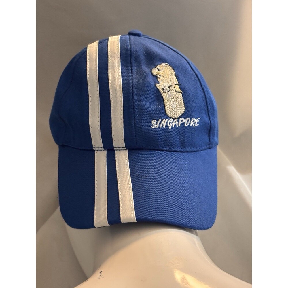 Singapore Strap Back Hat Cap Blue One Size